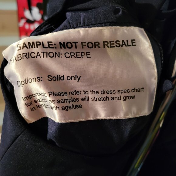 Dessy Collection Vivian Diamond Blue Crepe Bridesmaids Dress Size 10 3040 Bow - Picture 11 of 12